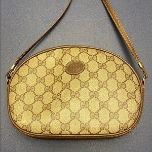 Gucci Beige Monogram Shoulder Bag
